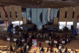 Entrega de Certificados de Asistencia. 3º Congreso Internacional de Actividad Físico-Deportiva para Mayores de la Universidad de Málaga. Palacio de Ferias y Congresos de Málaga. Marzo de 2009