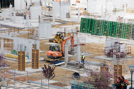 Construcción de la nueva Facultad de Psicología. Campus de Teatinos. Abril de 2018