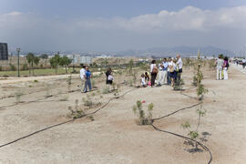 Inauguración del "Bosque del Conocimiento" en el Campus de Teatinos de la Universidad de Málaga. Junio de 2010