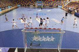 Partido Uruguay - República Checa. Categoría femenina. Campeonato del Mundo Universitario de Balonmano. Antequera. Junio de 2016