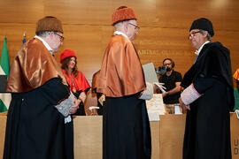 Investidura de Aníbal Ollero como Doctor "Honoris Causa" por la Universidad de Málaga. Edificio del Rectorado. Mayo de 2025