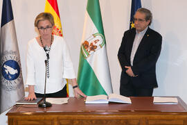 Toma de Posesión de María Jesús Molina Caballero como Directora de Secretariado de Personal Docente de la Universidad de Málaga. Edificio del Rectorado.  Marzo de 2016