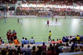 Partido España contra República Checa. 14º Campeonato del Mundo Universitario de Fútbol Sala 2014 (FUTSAL). Antequera. Julio de 2014