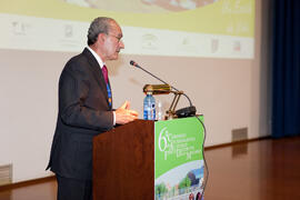 Francisco de la Torre. Acto inaugural del 6º Congreso Internacional de Actividad Física Deportiva para Mayores. Escuela Técnica Superior de Ingeniería de Telecomunicaciones y de Informática. Marzo de 2015