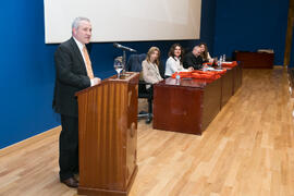 Intervención de Rafael Moreno Ruiz en la graduación de Másters de la Facultad de Ciencias Económicas y Empresariales de la Universidad de Málaga. Paraninfo. Abril de 2018