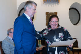 Entrega de Título de Socia. 230º Aniversario de la Sociedad Económica Amigos del País. Plaza de la Constitución. Septiembre de 2019