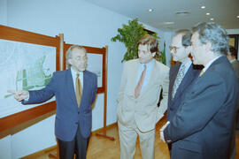 Presentación de los planos de la ampliación del Campus de Teatinos. Julio de 1996. Málaga.