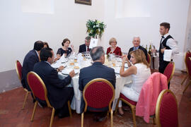 Entrega de premios, de parte de FISU, de la Universidad de Málaga, del ayuntamiento de Antequera y del Comité Organizador. 14º Campeonato del Mundo Universitario de Fútbol Sala 2014 (FUTSAL). Antequera. Julio de 2014