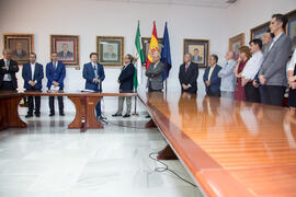 Toma de posesión de Juan José Hinojosa como Decano de la Facultad de Derecho. Facultad de Derecho.  Junio de 2016