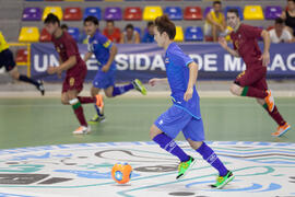 Partido Tailandia contra Portugal. 14º Campeonato del Mundo Universitario de Fútbol Sala 2014 (FUTSAL). Antequera. Julio de 2014