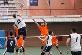 Partido masculino Universidad de Málaga - Universidad de Vigo. Campeonato de España Universitario de Voleibol. Complejo Polideportivo Universitario. Abril de 2018