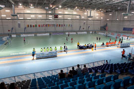 Partido Costa Rica contra Uruguay. 14º Campeonato del Mundo Universitario de Fútbol Sala 2014 (FUTSAL). Antequera. Julio de 2014