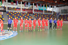 Jugadoras de Rusia. Partido Brasil contra Rusia. 14º Campeonato del Mundo Universitario de Fútbol Sala 2014 (FUTSAL). Antequera. Julio de 2014