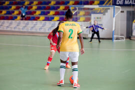 Partido Brasil contra Rusia. 14º Campeonato del Mundo Universitario de Fútbol Sala 2014 (FUTSAL). Antequera. Julio de 2014