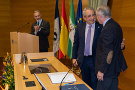 Toma de Posesión de Joaquín Quirante Sánchez como Director de la Inspección de Servicios de la Universidad de Málaga. Edificio del Rectorado.  Febrero de 2020