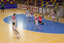 Partido de fútbol sala. Fases Finales de los Campeonatos de España Universitarios. Antequera. Abril de 2012
