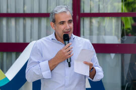 Antonio María Lara presenta "Dialogando" con Clara Jiménez. Facultad de Ciencias de la Comunicación. Mayo de 2019