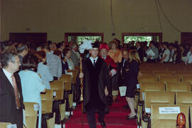 Apertura del Curso Académico 1998/1999 de la Universidad de Málaga. Paraninfo. Octubre de 1998