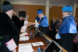 Investidura como Doctor "Honoris Causa" de Antonio Luque por la Facultad de Ciencias de la Universidad de Málaga. Edificio del Rectorado. Octubre de 2016