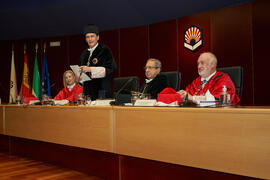Intervención de José Carlos Gómez Villamandos. Entrega de la Medalla de Oro de la Universidad de Córdoba a la Universidad de Málaga. Córdoba. Junio de 2022