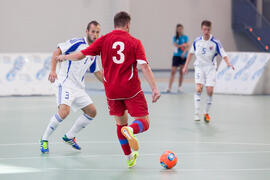 Partido Eslovaquia contra República Checa. 14º Campeonato del Mundo Universitario de Fútbol Sala 2014 (FUTSAL). Antequera. Julio de 2014