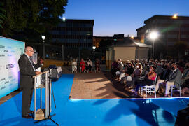 Discurso de Félix Requena. Homenaje al personal jubilado o que cumple 25 años de servicio en la Universidad de Málaga. Jardín Botánico. Septiembre de 2021
