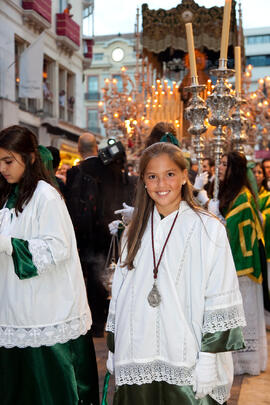 Procesión Magna Mariana con motivo del "Mater Dei". Centro histórico de Málaga. Septiembre de 2013