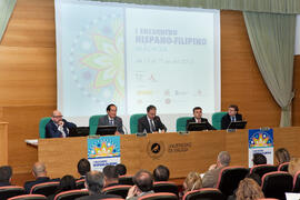 Inauguración del I Encuentro Hispano-Filipino. Rectorado. Abril de 2015.