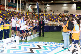 Medalla de bronce para Rusia. Acto de clausura y entrega de medallas. 14º Campeonato del Mundo Universitario de Fútbol Sala 2014 (FUTSAL). Antequera. Julio de 2014