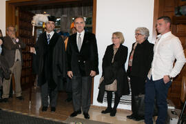 José Carlos Haro y Miguel Porras en la investidura de nuevos doctores por la Universidad de Málaga. Paraninfo. Marzo de 2016