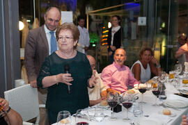 Cena Homenaje a profesores y PAS jubilados de la Facultad de Económicas. Restaurante El Palmeral. Septiembre de 2015