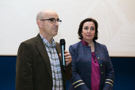 José Juan Benítez y Ana Corredera presentan el seminario "Emprende 21. Territorio y Emprendimiento". Paraninfo. Noviembre de 2018