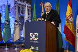 Discurso de José Ángel Narváez. Imposición de la Medalla de Oro de la Universidad de Málaga a Junta de Andalucía, Diputación Provincial de Málaga y Ayuntamiento de la capital. Paraninfo. Noviembre de 2023