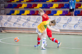 Partido Brasil contra Rusia. 14º Campeonato del Mundo Universitario de Fútbol Sala 2014 (FUTSAL). Antequera. Julio de 2014