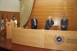 Toma de posesión de María del Carmen Sánchez Hernández como nueva Vicerrectora Adjunta de Concursos y Normativa del PDI de la Universidad de Málaga. Edificio del Rectorado. Abril de 2024