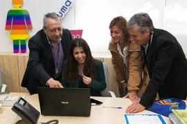 Inauguración de la Oficina de Atención al Estudiante de la Universidad de Málaga. Aulario Rosa de Gálvez. Abril de 2018