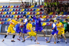 Partido Japón - España. Categoría masculina. Campeonato del Mundo Universitario de Balonmano. Antequera. Julio de 2016