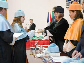 Investidura de nuevos doctores por la Universidad de Málaga 2010. Paraninfo. Enero de 2010