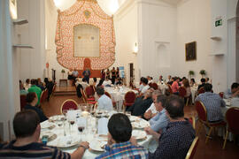 Intervención de José Luis Ruiz Espejo. Cena de gala con motivo del Campeonato del Mundo Universitario de Balonmano. Antequera. Junio de 2016