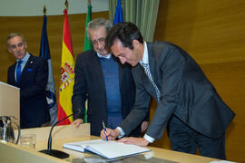 Toma de Posesión de Matías Toril Genovés como nuevo catedrático del Departamento de Ingeniería de Comunicaciones de la Universidad de Málaga. Edificio del Rectorado. Febrero de 2018