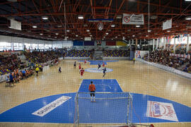 Partido clasificatorio entre Club Deportivo UMA Antequera y Universidad de Géneve de Suiza. IX Campeonato de Europa Universitario de Fútbol Sala. Antequera. Julio de 2013
