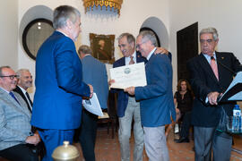 Entrega de Título de Socio. 230º Aniversario de la Sociedad Económica Amigos del País. Plaza de la Constitución. Septiembre de 2019