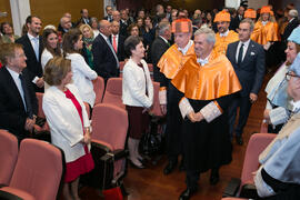 Investidura como Doctor "Honoris Causa" de José Emilio Navas por la Facultad de Ciencias Económicas y Empresariales de la Universidad de Málaga. Edificio del Rectorado. Abril de 2017