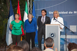 Acto de bienvenida a los alumnos Erasmus de la Universidad de Málaga. Jardín botánico. Octubre de 2010