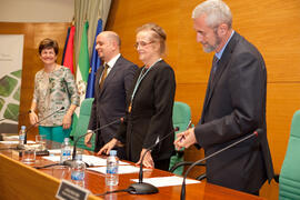 Homenaje a María Victoria Atencia. Edificio del Rectorado. Diciembre de 2014