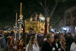 Santo Cristo Coronado de Espinas. Estación de Penitencia de la Hermandad de los Estudiantes. Málaga. Abril de 2019