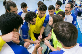 Partido Universidad de Málaga - Universidad de Barcelona. Categoría masculina. Campeonato Europeo Universitario de Balonmano. Antequera. Julio de 2017