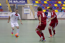 Partido Irán contra Bielorrusia. 14º Campeonato del Mundo Universitario de Fútbol Sala 2014 (FUTSAL). Antequera. Julio de 2014