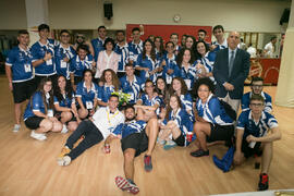 Personal y voluntarios del Campeonato Europeo Universitario de Balonmano. Antequera. Julio de 2017