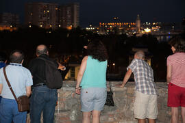 Visita nocturna tematizada a la Alcazaba. Olimpiada Española de Economía, Fase Nacional. Alcazaba de Málaga. Junio de 2015